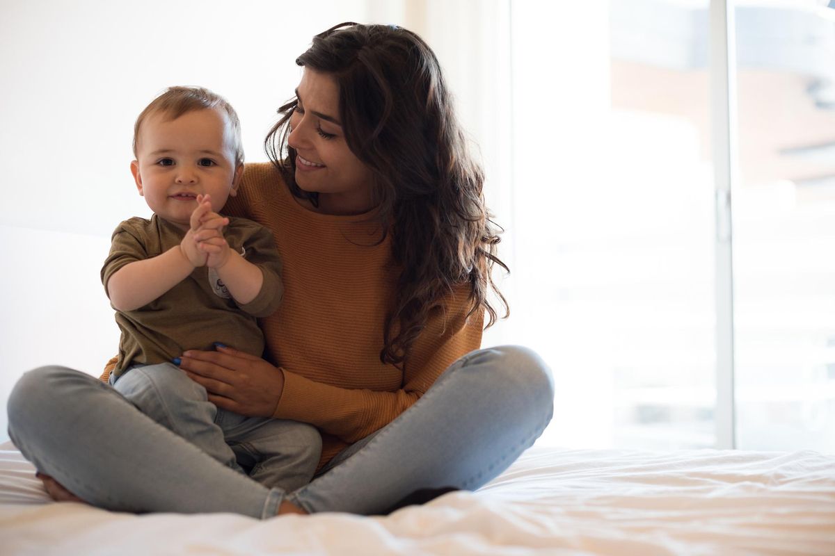 woman and baby