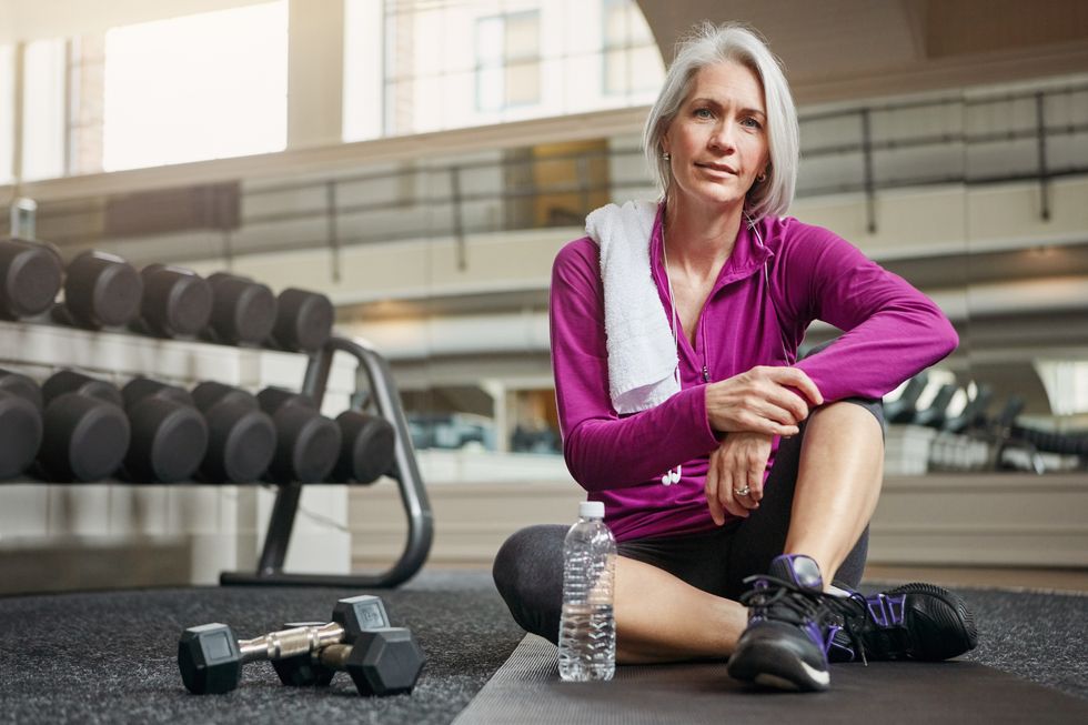 woman at the gym