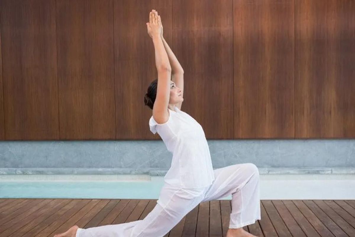 woman doing tai chi