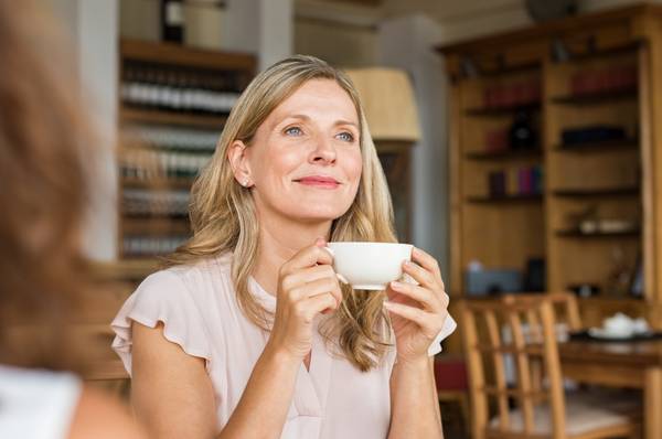 woman drinking Rooibos Tea