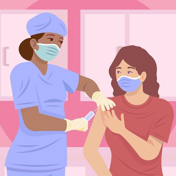 woman getting an rsv vaccine