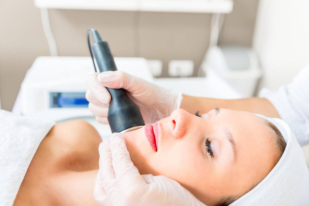 woman getting laser skin resurfacing