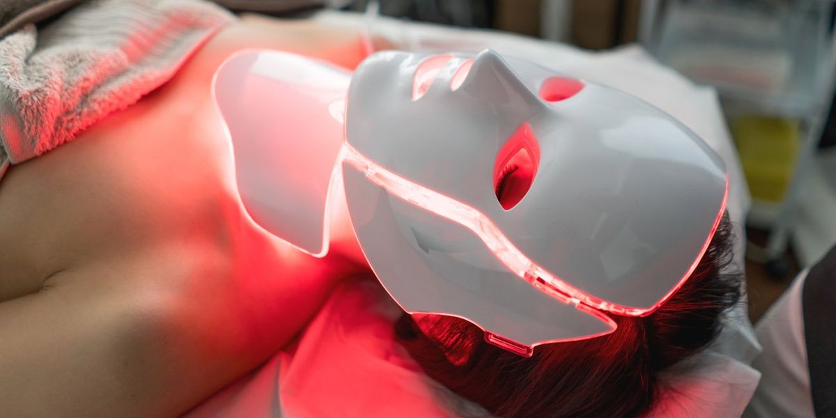 woman getting laser treatment at the spa