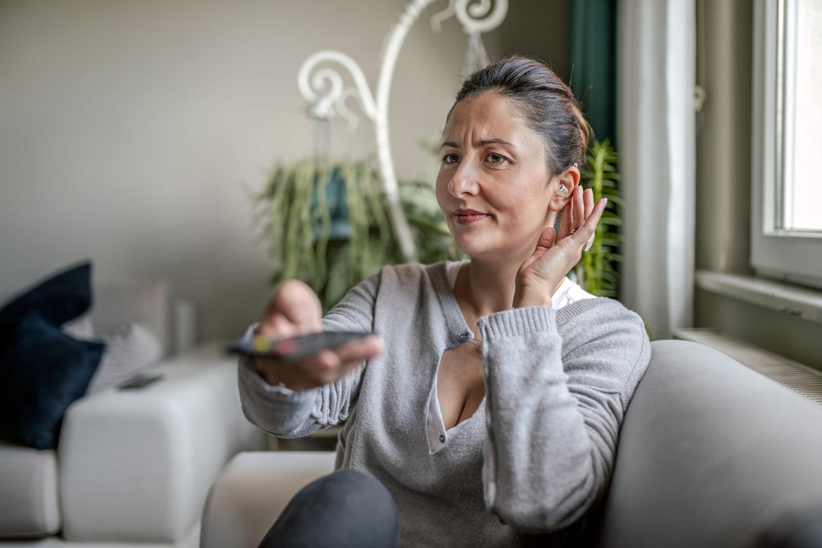 woman listening