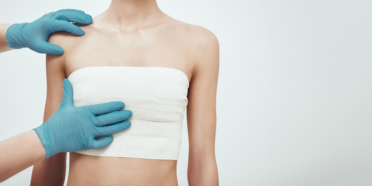 woman post-breast surgery