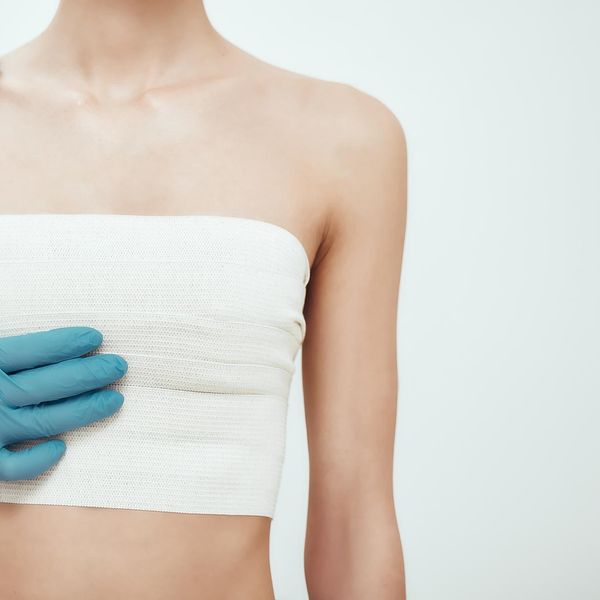 woman post-breast surgery