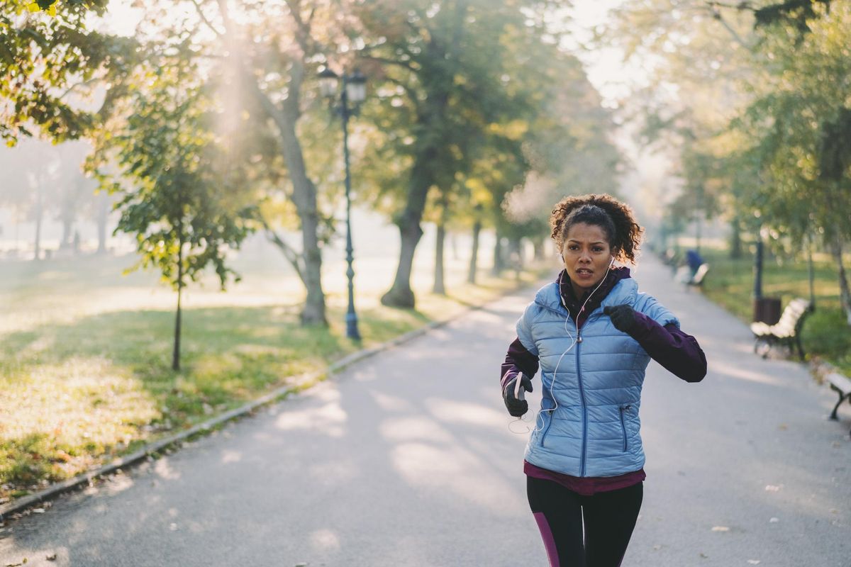 woman running