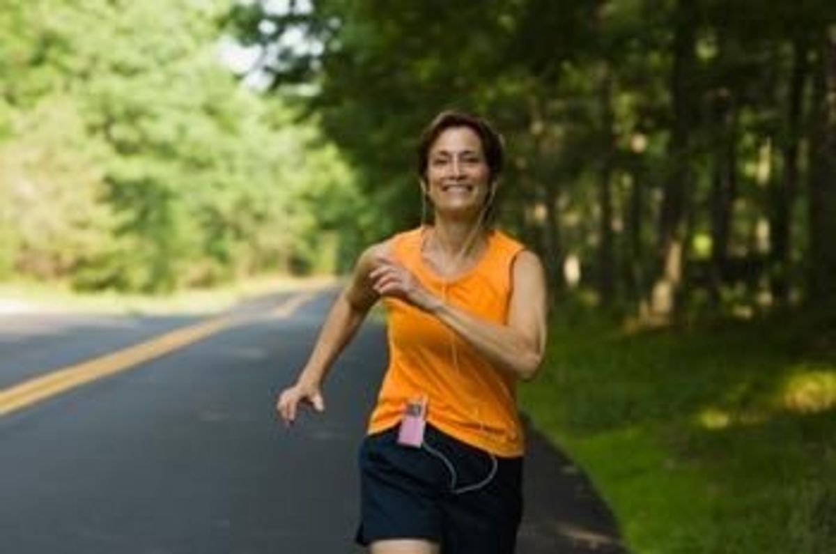 woman running