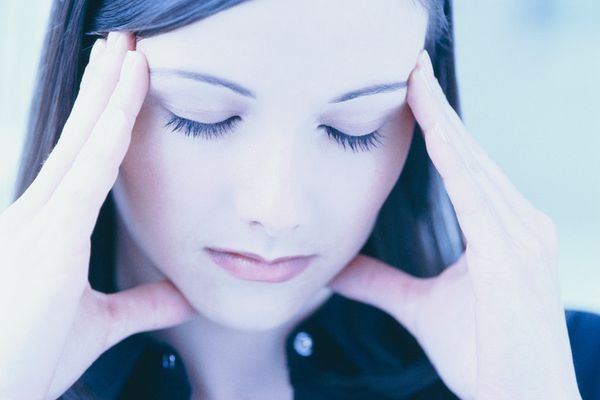 woman suffering from a headache