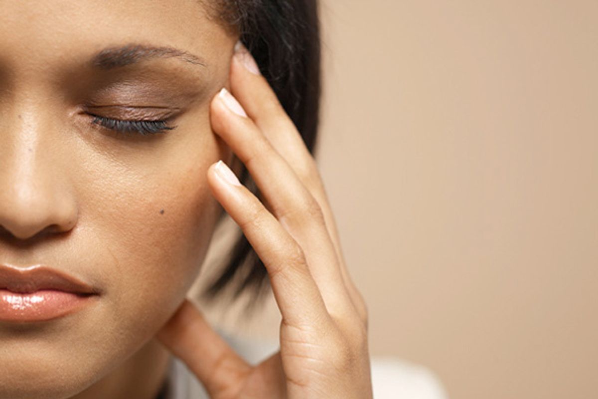 woman suffering from a headache