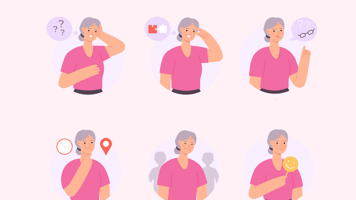 woman suffering from alzherimers disease