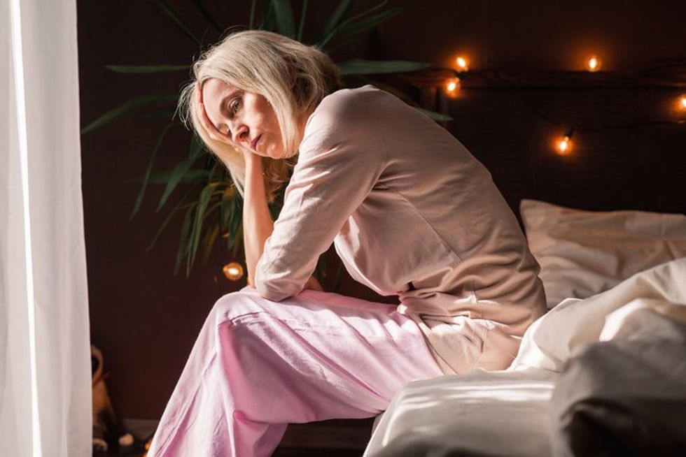 woman suffering from grief