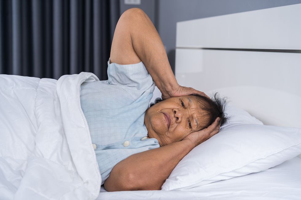 woman suffering from insomnia