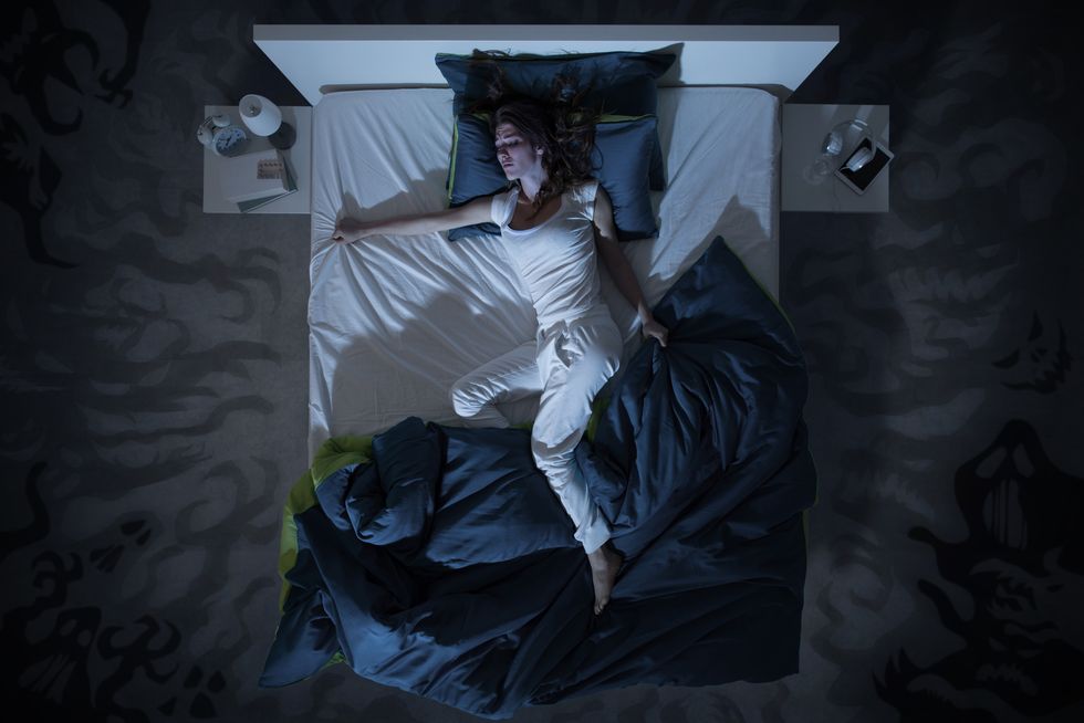 woman suffering from insomnia