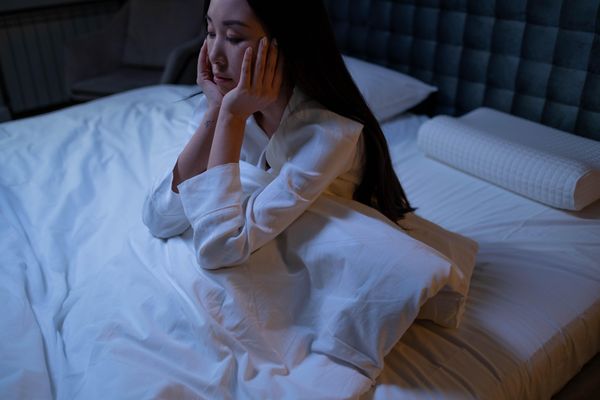 woman suffering from insomnia