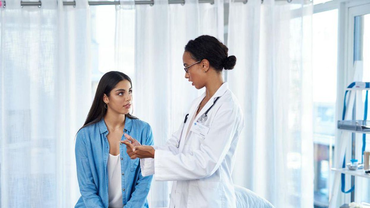 woman talking to her doctor