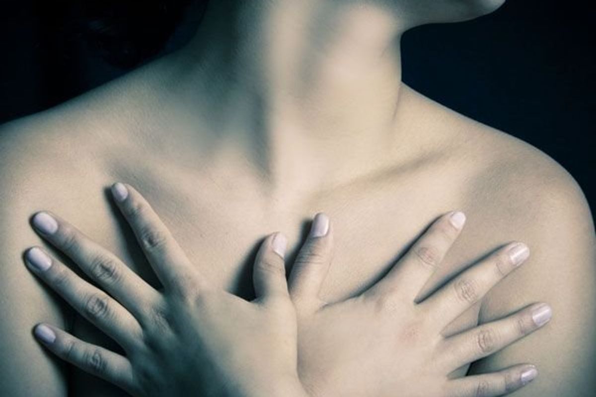 woman thinking about having a double mastectomy