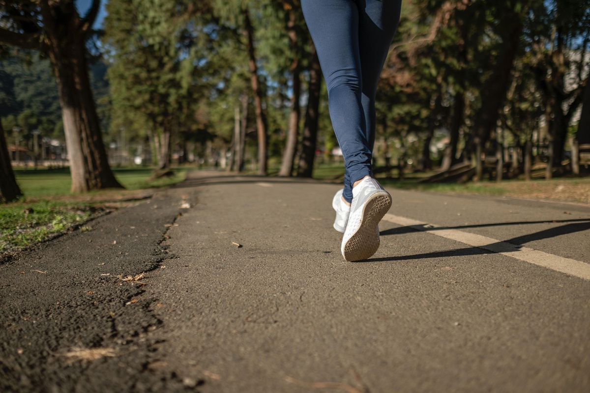 woman walking for exercise