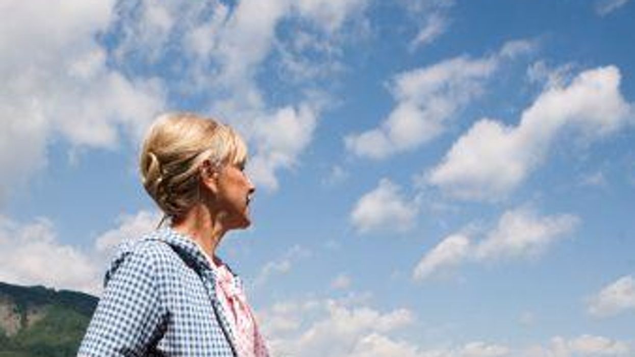 woman walking on the beach