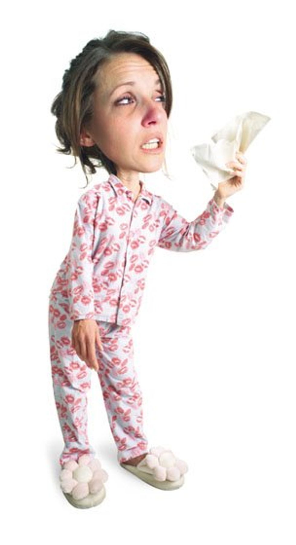 woman with a cold