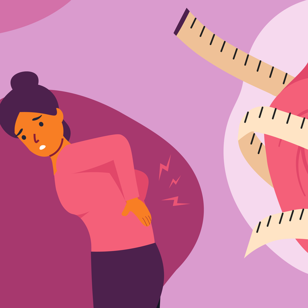 woman with back pain