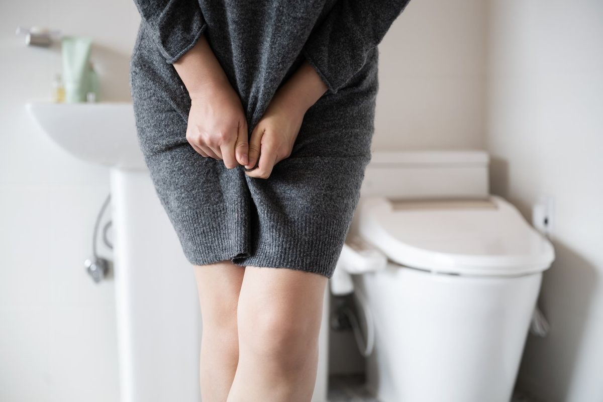 woman with bladder control problems