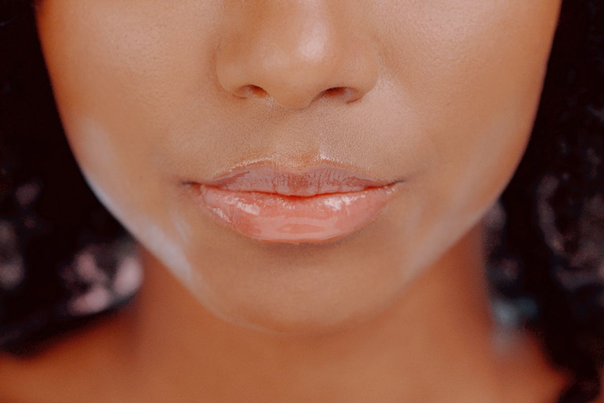 woman with full lips