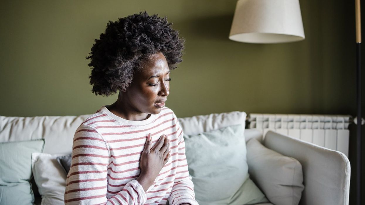 Woman with heart failure