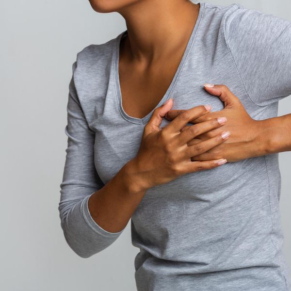 woman with Pain in her Left Boob