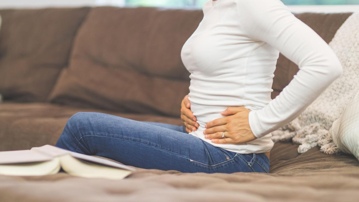 woman with pelvic pain