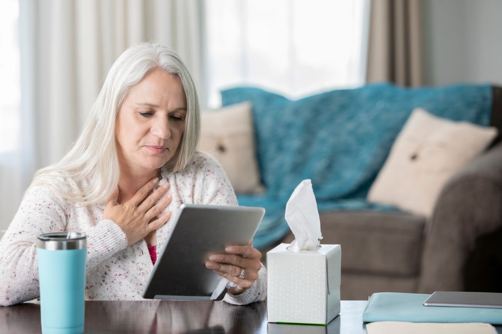 women on a telehealth appointment