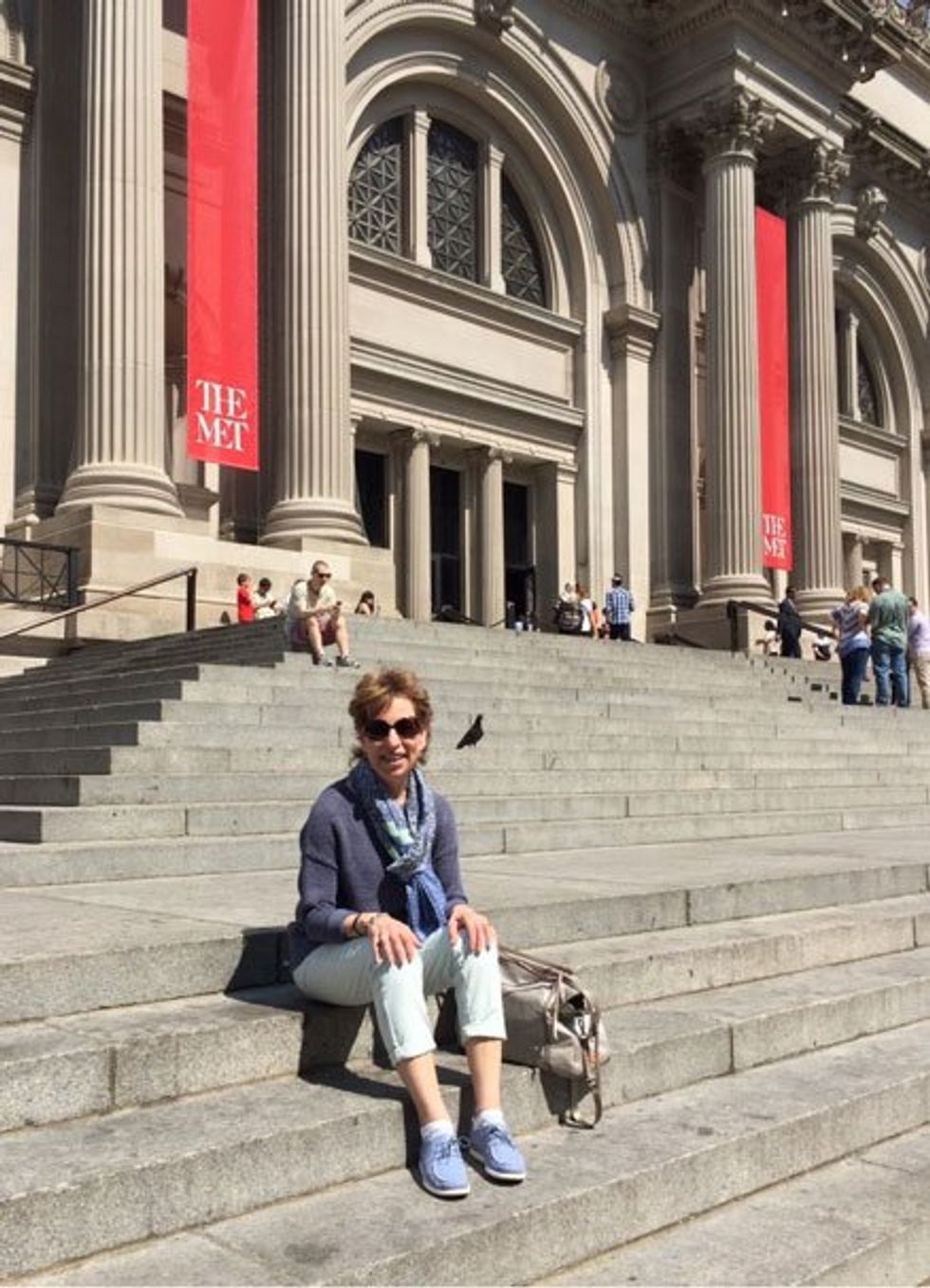 wore my Breezy shoes to walk around the Metropolitan Museum of Art in New York.
