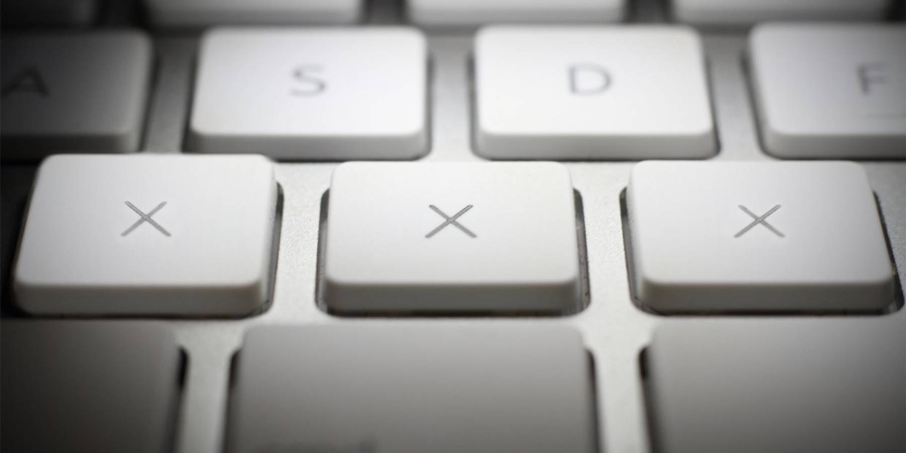 XXX on a keyboard