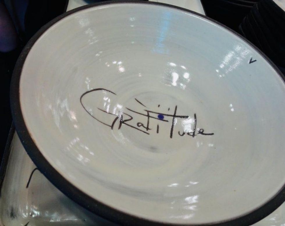 Zpots gratitude bowl.